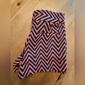 Loft Pink and Navy Shorts - Size 0